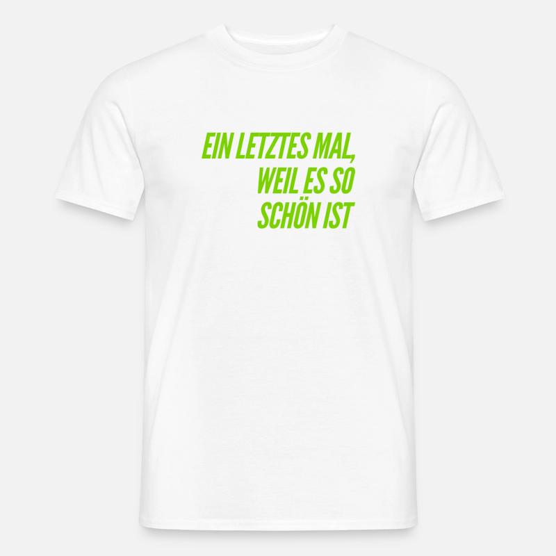 noch einmal - Männer T-Shirt - Weiß