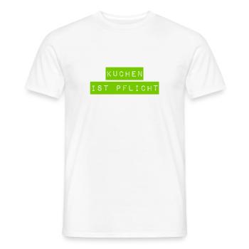 Kuchen geht immer - Männer T-Shirt - Weiß - Vorne - AI Model Male 178 dark (178cm)