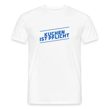 Kuchen ist genial - Männer T-Shirt - Weiß - Vorne - AI Model Male 178 dark (178cm)
