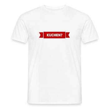 ein Stück Kuchen? - Männer T-Shirt - Weiß - Vorne - AI Model Male 178 dark (178cm)
