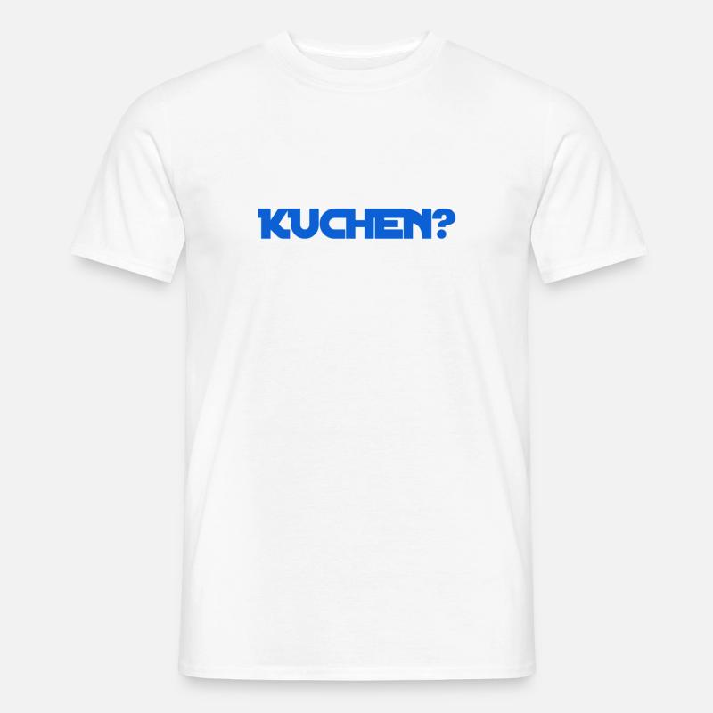 Kuchen gefällig? - Männer T-Shirt - Weiß