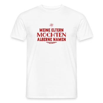 ich habe einen komischen Namen - Männer T-Shirt - Weiß - Vorne - AI Model Male 178 dark (178cm)