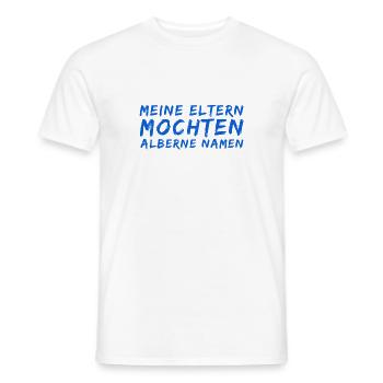 komischer Name - Männer T-Shirt - Weiß - Vorne - AI Model Male 178 dark (178cm)