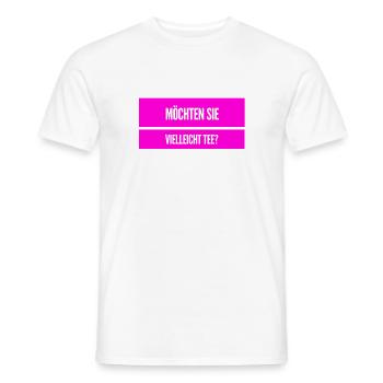 möchten sie Tee? - Männer T-Shirt - Weiß - Vorne - AI Model Male 178 dark (178cm)