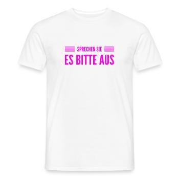 keine Hemmung - Männer T-Shirt - Weiß - Vorne - AI Model Male 178 dark (178cm)