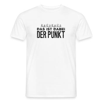 ich mache einen Punkt - Männer T-Shirt - Weiß - Vorne - AI Model Male 178 dark (178cm)