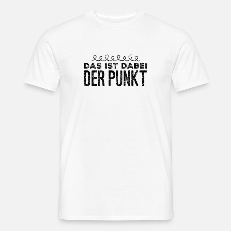 ich mache einen Punkt - Männer T-Shirt - Weiß