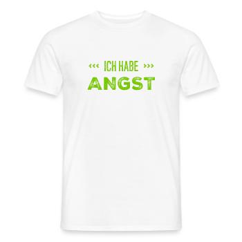 ich fühle Angst - Männer T-Shirt - Weiß - Vorne - AI Model Male 178 dark (178cm)