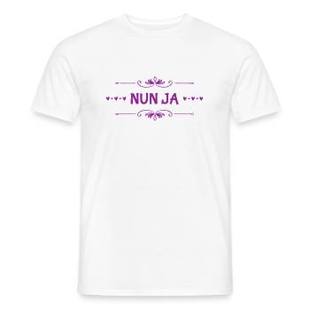ich bin mir nicht sicher - Männer T-Shirt - Weiß - Vorne - AI Model Male 178 dark (178cm)