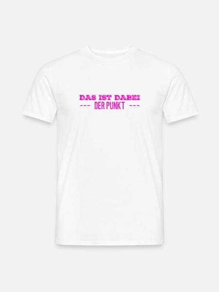 das ist mein Punkt - Männer T-Shirt - Weiß
