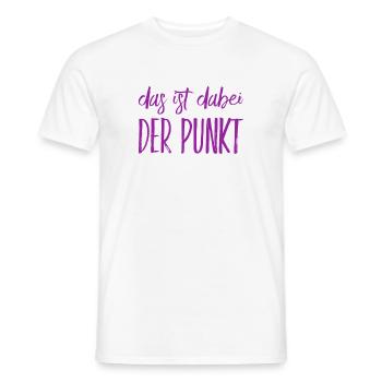 das ist dabei der Punkt - Männer T-Shirt - Weiß - Vorne - AI Model Male 178 dark (178cm)