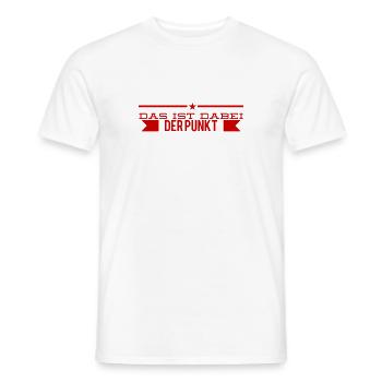 das ist mein Punkt - Männer T-Shirt - Weiß - Vorne - AI Model Male 178 dark (178cm)