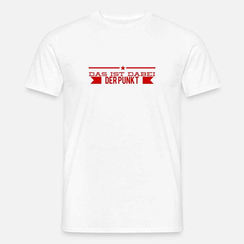 das ist mein Punkt - Männer T-Shirt - Weiß