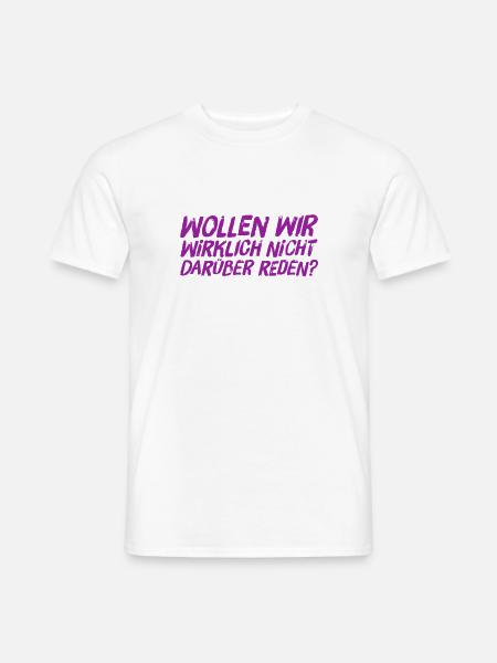 Bock zu reden? - Männer T-Shirt - Weiß