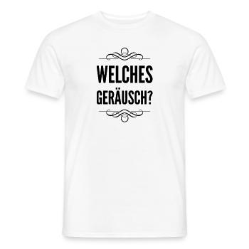 ich habe nichts gehört - Männer T-Shirt - Weiß - Vorne - AI Model Male 178 dark (178cm)