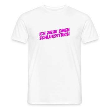 Zeit für einen Schlussstrich - Männer T-Shirt - Weiß - Vorne - AI Model Male 178 dark (178cm)