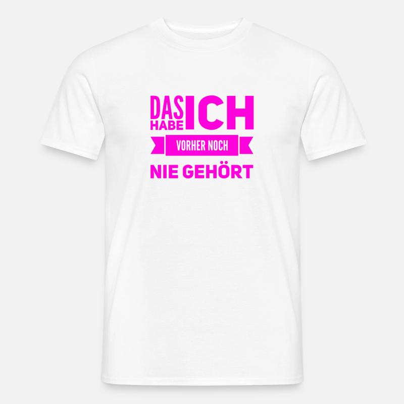 das verstehe ich nicht - Männer T-Shirt - Weiß