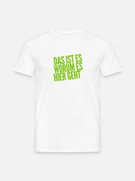 das ist der Grund - Männer T-Shirt - Weiß