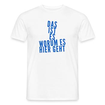 mein warum - Männer T-Shirt - Weiß - Vorne - AI Model Male 178 dark (178cm)