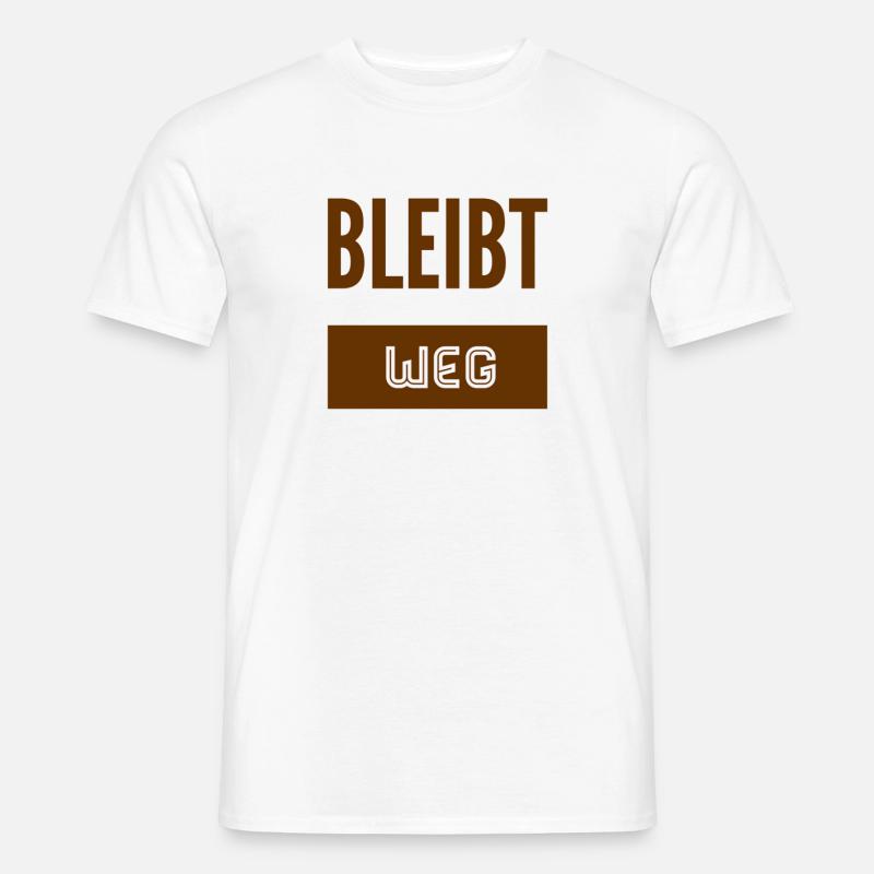 bitte halten sie Abstand - Männer T-Shirt - Weiß