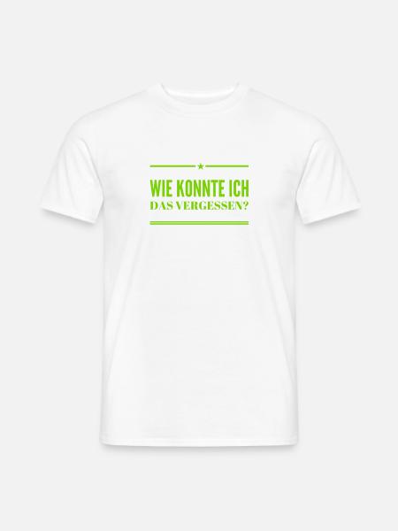 ich bin vergesslich - Männer T-Shirt - Weiß