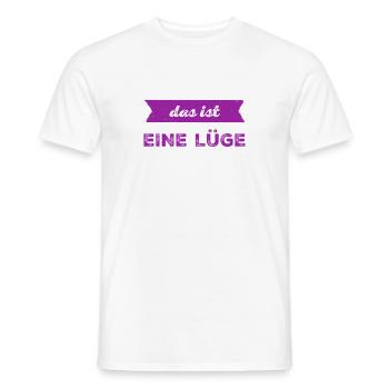 Lügen sind blöd - Männer T-Shirt - Weiß - Vorne - AI Model Male 178 dark (178cm)