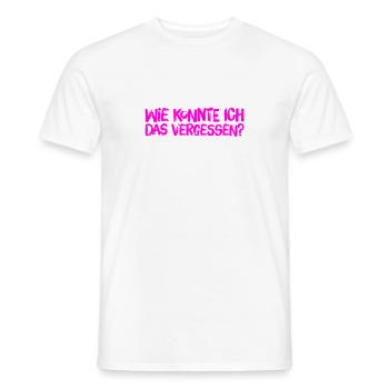 ich bin so vergesslich - Männer T-Shirt - Weiß - Vorne - AI Model Male 178 dark (178cm)