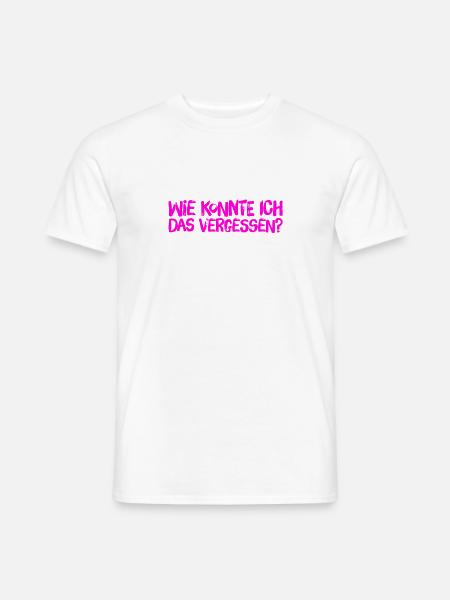 ich bin so vergesslich - Männer T-Shirt - Weiß