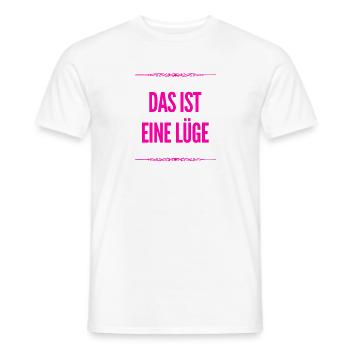 so sieht eine Lüge aus - Männer T-Shirt - Weiß - Vorne - AI Model Male 178 dark (178cm)