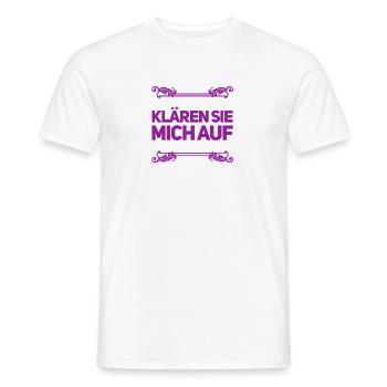 ich bin ganz Ohr - Männer T-Shirt - Weiß - Vorne - AI Model Male 178 dark (178cm)