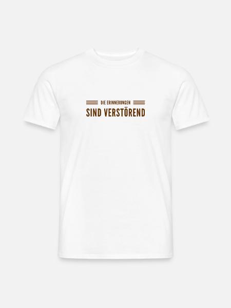 die Erinnerungen sind verstörend - Männer T-Shirt - Weiß