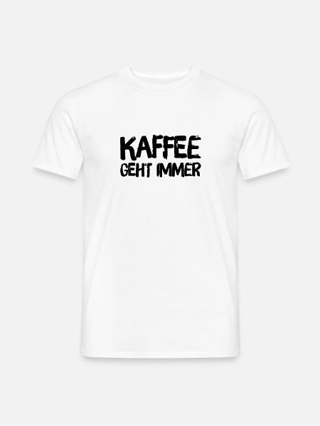 ich stehe auf Kaffee - Männer T-Shirt - Weiß