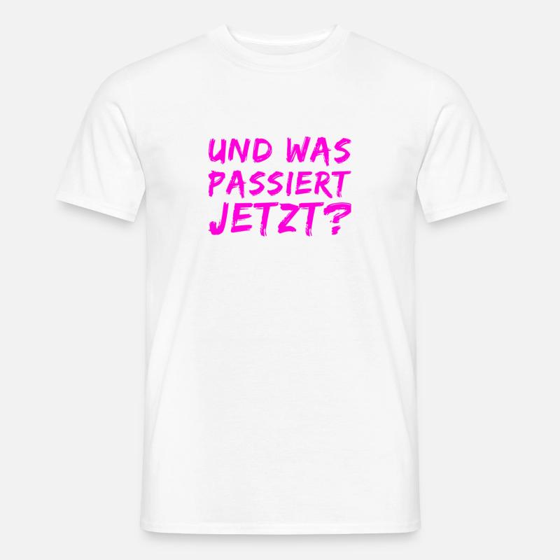 was wird jetzt kommen? - Männer T-Shirt - Weiß