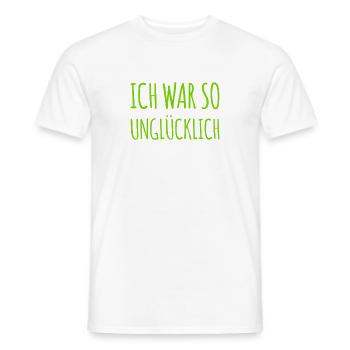 heute bin ich glückich - Männer T-Shirt - Weiß - Vorne - AI Model Male 178 dark (178cm)