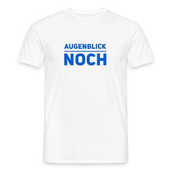 einen Augenblick bitte - Männer T-Shirt - Weiß - Vorne - AI Model Male 178 dark (178cm)