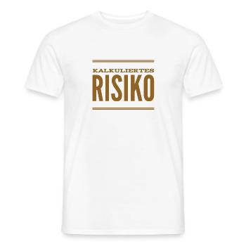 kalkuliertes Risiko - Männer T-Shirt - Weiß - Vorne - AI Model Male 178 dark (178cm)