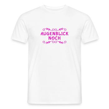 nur noch ganz kurz - Männer T-Shirt - Weiß - Vorne - AI Model Male 178 dark (178cm)