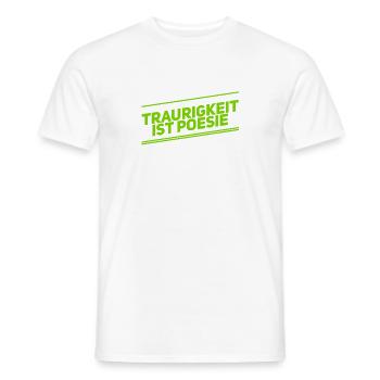 ich mag Trauer - Männer T-Shirt - Weiß - Vorne - AI Model Male 178 dark (178cm)
