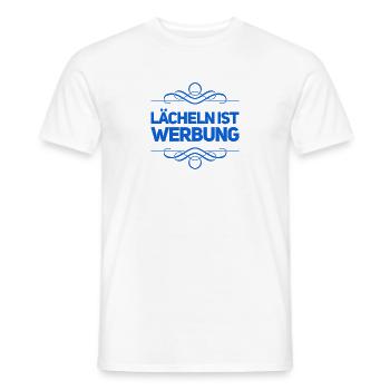 lächeln ist toll - Männer T-Shirt - Weiß - Vorne - AI Model Male 178 dark (178cm)