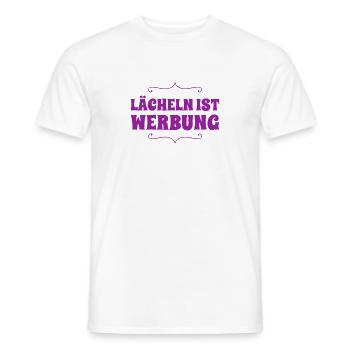lächeln ist wundervoll - Männer T-Shirt - Weiß - Vorne - AI Model Male 178 dark (178cm)