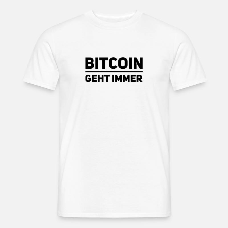 Bitcoin ist spitze - Männer T-Shirt - Weiß