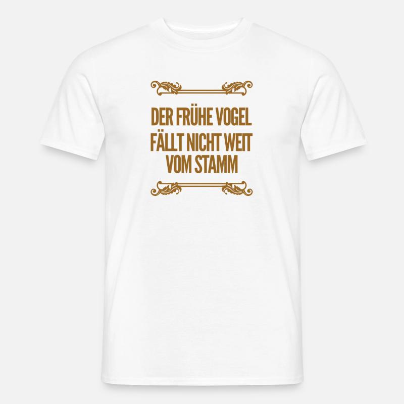 nicht weit vom Stamm - Männer T-Shirt - Weiß