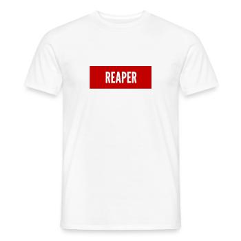 Vorsicht Sensenmann - Männer T-Shirt - Weiß - Vorne - AI Model Male 178 dark (178cm)