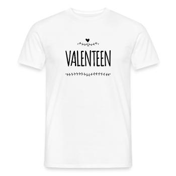vor dir steht ein Valenteen - Männer T-Shirt - Weiß - Vorne - AI Model Male 178 dark (178cm)
