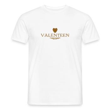 Valenteen - Männer T-Shirt - Weiß - Vorne - AI Model Male 178 dark (178cm)