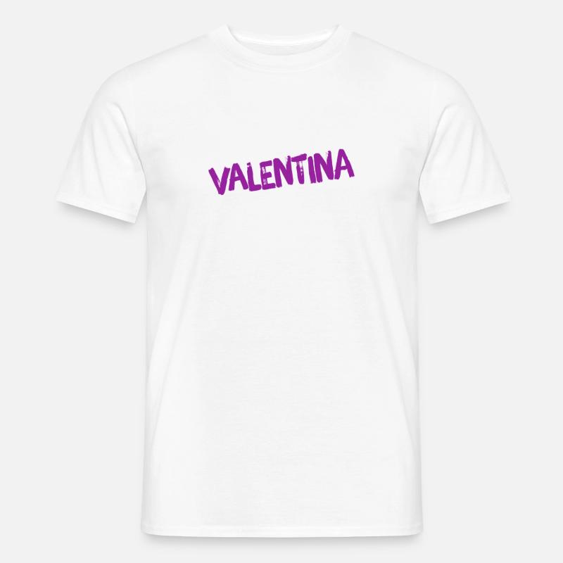 so sieht eine Valentina aus - Männer T-Shirt - Weiß