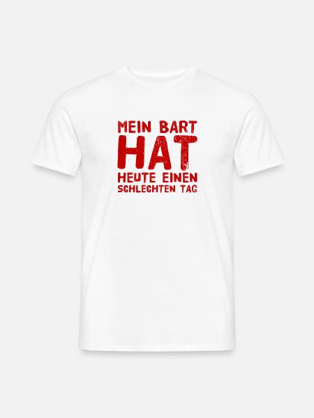 mein Bart - Männer T-Shirt - Weiß