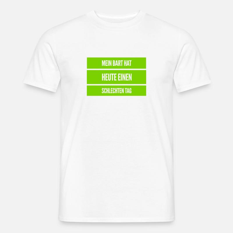 Bartpflege - Männer T-Shirt - Weiß