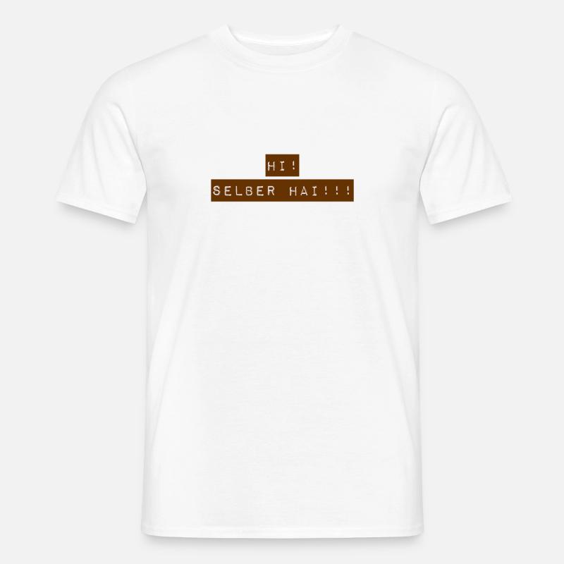 du bist ebenso ein Hai - Männer T-Shirt - Weiß