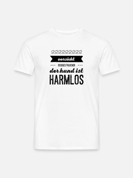 der Hund tut nichts - Männer T-Shirt - Weiß